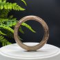 Brown Silicified Jade Bangle 58MM Porcelain Luster Celestial Eyes