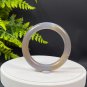 Smoky Purple Agate Bangle 53+MM Icy Floating Flowers Round