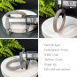Smoky Purple Agate Bangle 53+MM Icy Floating Flowers Round