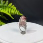 Raw Red Phantom Quartz Ring Adjustable Freeform Tower Silver S925 Handmade