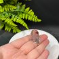 Raw Red Phantom Quartz Ring Adjustable Freeform Tower Silver S925 Handmade