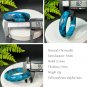 Rare American Blue Chrysocolla Bangle 59MM Porcelain Luster Crystallization Celestial Eye