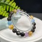 Mix Gemstones Beaded Bracelet Colorful Birthstone Handmade Obsidian Citrine Aquamarine Amethyst