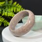 Feldspar Bangle 62MM Porcelain Luster Crystallization Flesh Pink Green