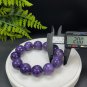 Purple Charoite Beaded Bracelet 20mm Old Mine Large Round Beads