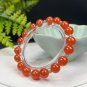 Ice South Red Agate Beaded Bracelet 9mm with Lake Green Jade Beads Stacking
