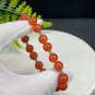 Ice South Red Agate Beaded Bracelet 9mm with Lake Green Jade Beads Stacking