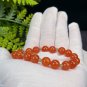 Ice South Red Agate Beaded Bracelet 9mm with Lake Green Jade Beads Stacking
