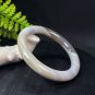 Beige Gray Agate Bangle 56MM Translucent Celestial Eyes Multi-layer Round