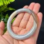 Beige Gray Agate Bangle 56MM Translucent Celestial Eyes Multi-layer Round