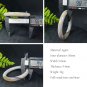 Beige Gray Agate Bangle 56MM Translucent Celestial Eyes Multi-layer Round