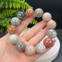 Fossilized Coral Beaded Bracelet 19.5mm Large Beads Multicolored Lemon Blossom