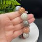 Fossilized Coral Beaded Bracelet 19.5mm Large Beads Multicolored Lemon Blossom