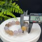 Fossilized Coral Beaded Bracelet 14.5mm Icy Translucent Jadeification Multicolored