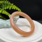 Gradient Orange Agate Bangle 57+MM Icy Translucent Multi-layer