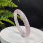 Rose Quartz Bangle 58MM Flake Ice Translucent Round Light Pink