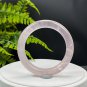 Rose Quartz Bangle 58MM Flake Ice Translucent Round Light Pink