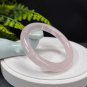 Rose Quartz Bangle 58MM Flake Ice Translucent Round Light Pink