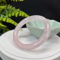 Rose Quartz Bangle 58MM Flake Ice Translucent Round Light Pink