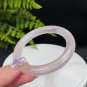 Rose Quartz Bangle 58MM Flake Ice Translucent Round Light Pink