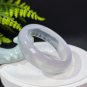 Light Purple Fluorite Bangle 63MM Icy Transparent Cornucopia