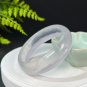 Light Purple Fluorite Bangle 63MM Icy Transparent Cornucopia