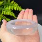 Light Purple Fluorite Bangle 63MM Icy Transparent Cornucopia