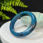 Rare American Blue Chrysocolla Bangle 56MM Porcelain Luster Crystallization
