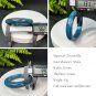 Rare American Blue Chrysocolla Bangle 56MM Porcelain Luster Crystallization