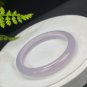 Brazilian Light Purple Agate Bangle 58+MM Icy Translucent Clean