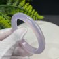 Brazilian Light Purple Agate Bangle 58+MM Icy Translucent Clean