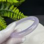 Brazilian Light Purple Agate Bangle 58+MM Icy Translucent Clean