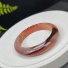 Gradient Red Agate Bangle 52MM Icy Translucent Multi-layer