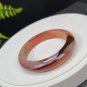 Gradient Red Agate Bangle 52MM Icy Translucent Multi-layer