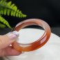 Gradient Red Agate Bangle 52MM Icy Translucent Multi-layer