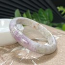 Rare Hackmanite Bangle 54MM Porcelain Luster Dreamy Lavender Purple