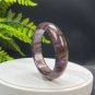 Auralite 23 Crystal Bangle 54MM Flake Ice Rainbow Translucent Feather Purple Golden