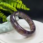 Auralite 23 Crystal Bangle 54MM Flake Ice Rainbow Translucent Feather Purple Golden