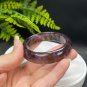 Auralite 23 Crystal Bangle 54MM Flake Ice Rainbow Translucent Feather Purple Golden