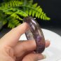 Auralite 23 Crystal Bangle 54MM Flake Ice Rainbow Translucent Feather Purple Golden