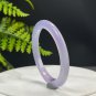 Brazilian Light Purple Agate Bangle 54MM Icy Translucent Clean Dragon Scales Pattern