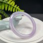 Brazilian Light Purple Agate Bangle 54MM Icy Translucent Clean Dragon Scales Pattern