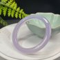 Brazilian Light Purple Agate Bangle 54MM Icy Translucent Clean Dragon Scales Pattern