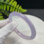 Brazilian Light Purple Agate Bangle 54MM Icy Translucent Clean Dragon Scales Pattern