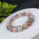 Alxa Agate Beaded Bracelet 12mm Porcelain Luster Celestial Eyes Multicolored Alxa Agate Beaded Bracelet 12mm Porcelain Luster Celestial Eyes Multicolored