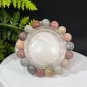 Alxa Agate Beaded Bracelet 12mm Porcelain Luster Celestial Eyes Multicolored