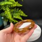 Yellow Phantom Quartz Bangle 56MM Flake Ice Rainbow Translucent Chunky Round