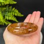 Yellow Phantom Quartz Bangle 56MM Flake Ice Rainbow Translucent Chunky Round