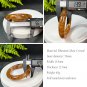 Yellow Phantom Quartz Bangle 56MM Flake Ice Rainbow Translucent Chunky Round