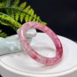Cherry Blossom Rhodonite Bangle 57MM Icy Translucent Crystallization